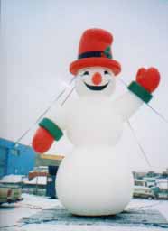 Snowman cold-air advertising Christmas balloon
